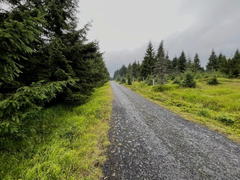 Cyklotrasa přes přírodní památku Klečové louky kolem pomníku zřícená letadla