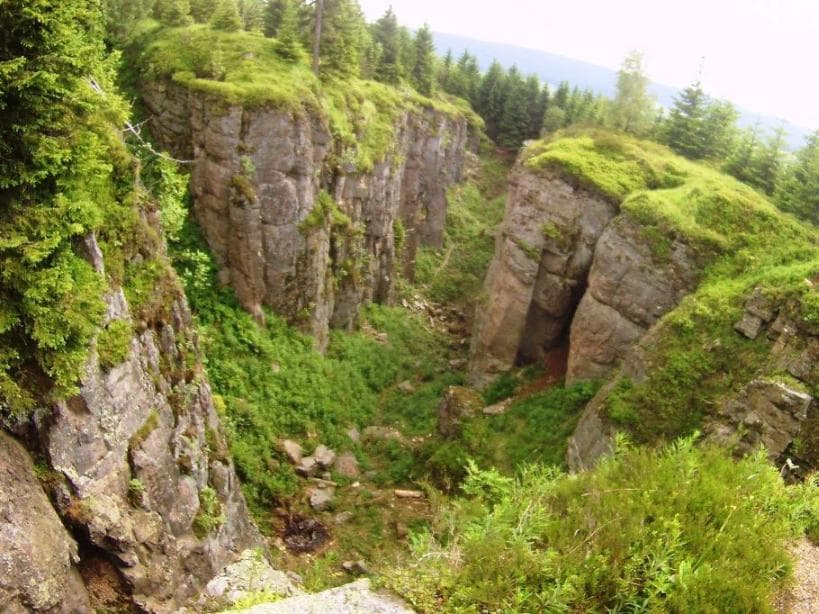 Sjezd z Blatenského Vrchu