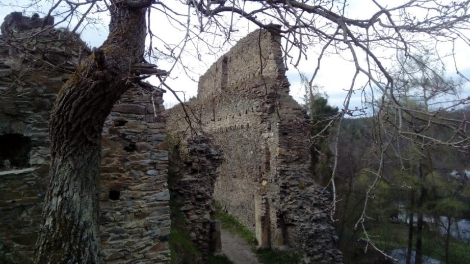 Modrá turistická trasa Plzeň Nová Hospoda – zřícenina hradu Buben