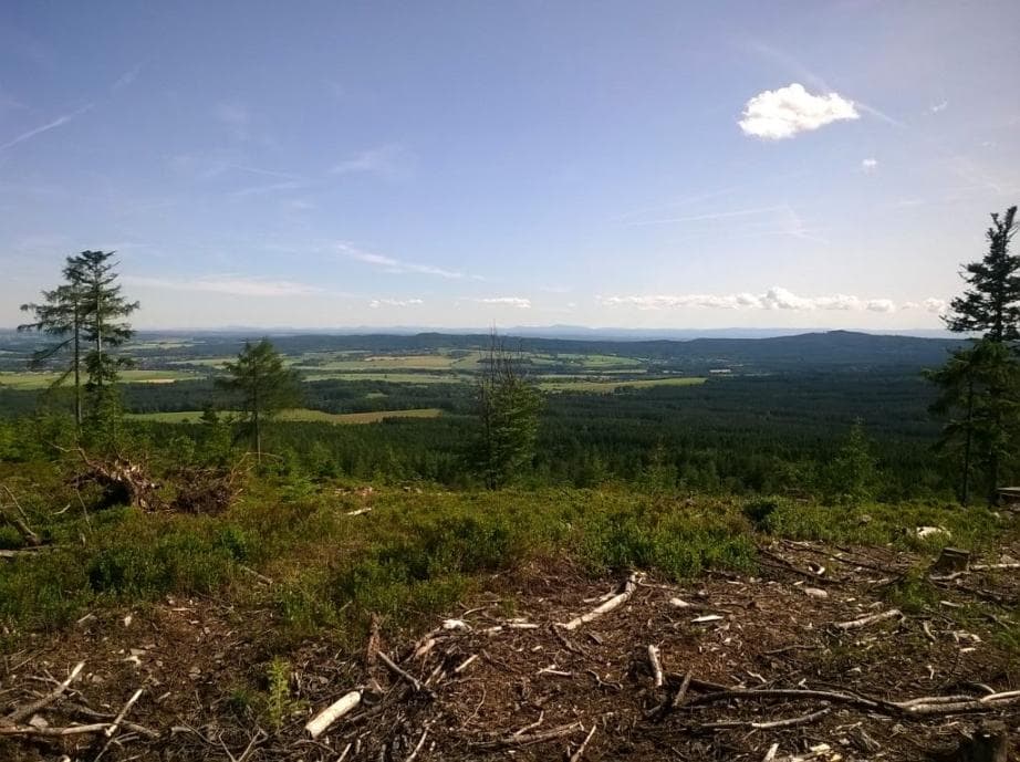 Pohled z Čákovy vyhlídky