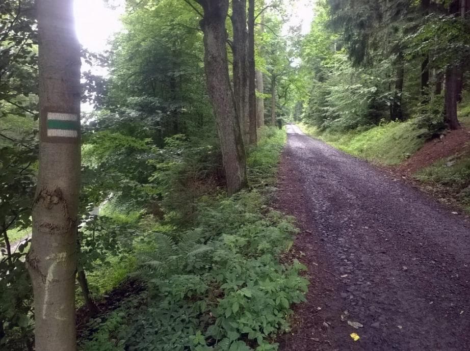 Stoupání od Liščí Díry