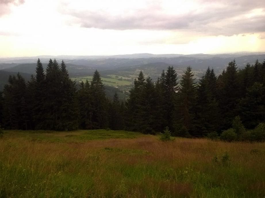Pohled na Krkonoše