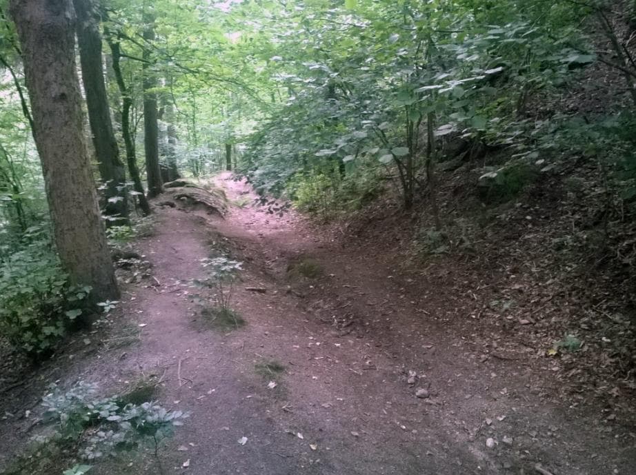 Sjezd na cyklostezku podél Ohře