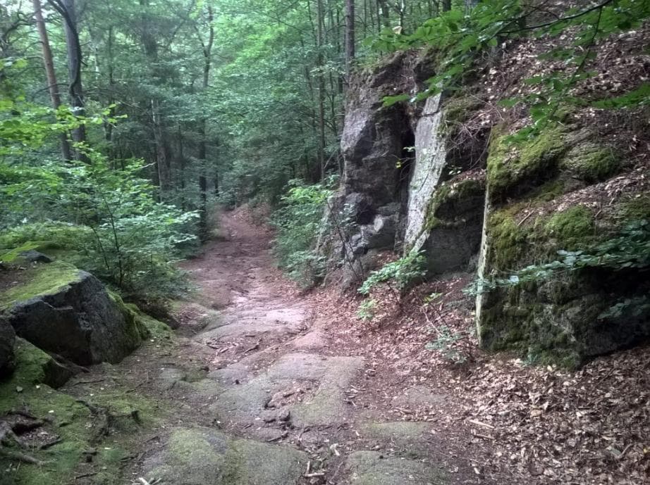 Sjezd na cyklostezku podél Ohře