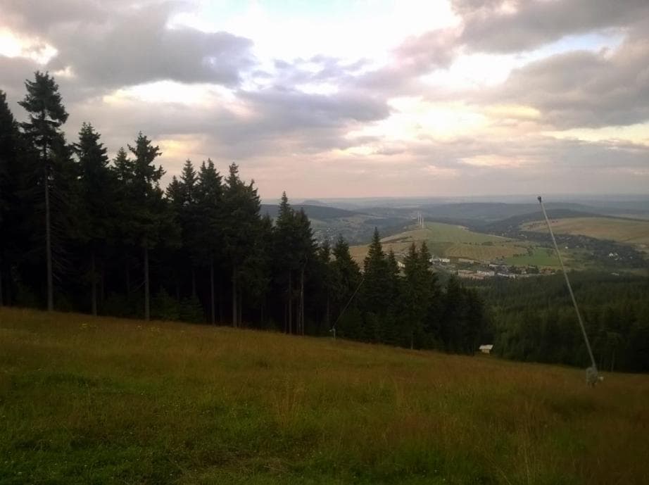 Pohled na Loučnou pod Klínovcem