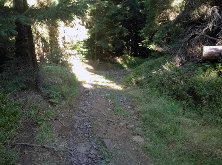Červená značka kolem Křížové hory