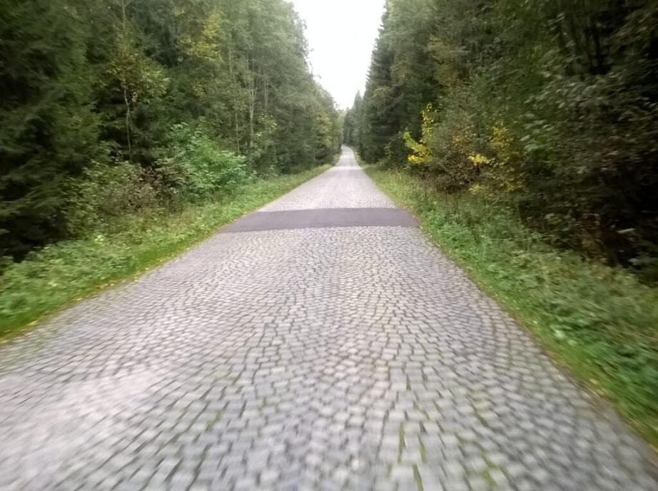Silnice / cyklotrasa z Prášil