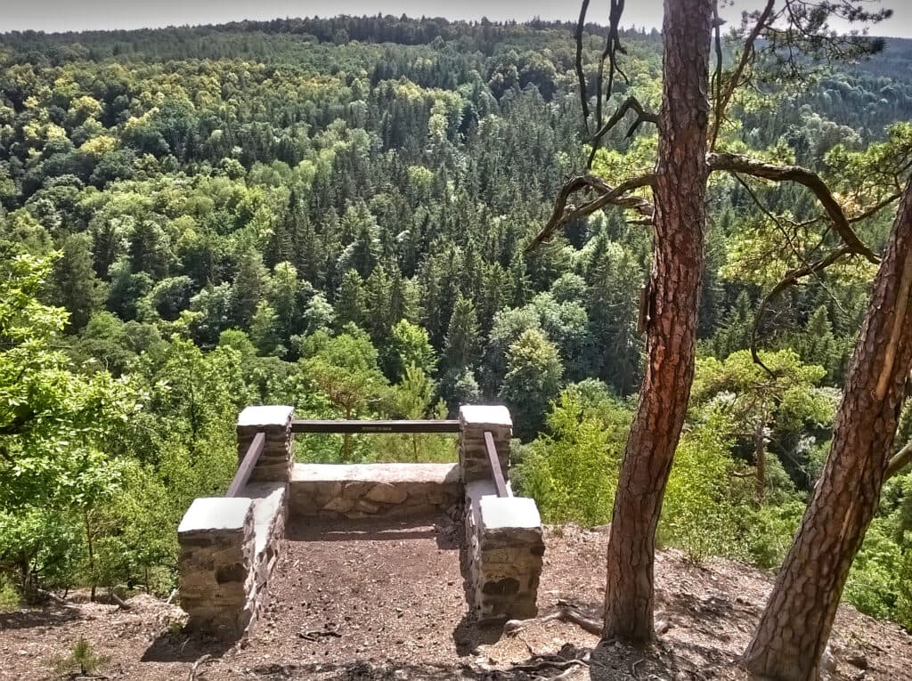 Vyhlídkové místo nad Střelou