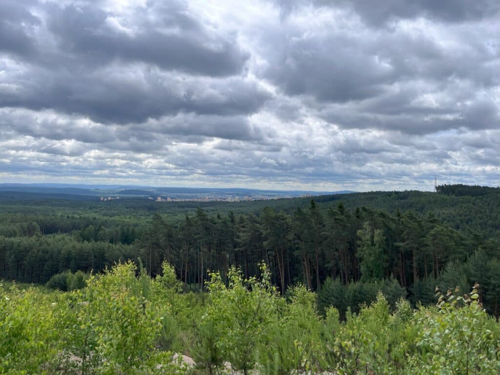Na kole za výhledy na Plzeň – pod Krkavcem