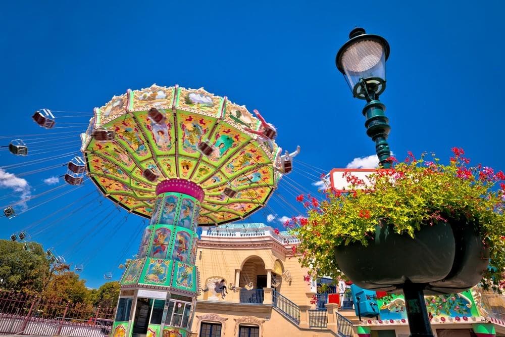 Prater ve Vídni a Dům moří