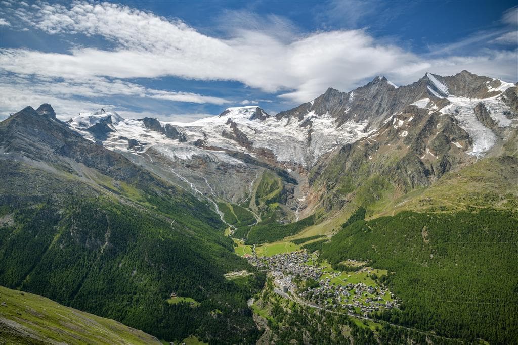 Švýcarsko s výhledy na Matterhorn
