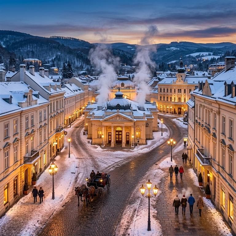 Baden a průvod čertů