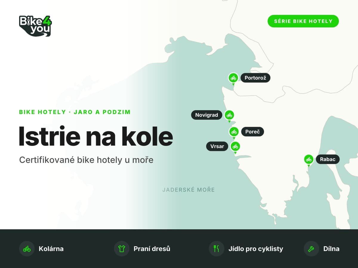 Istrie na kole na jaře a na podzim