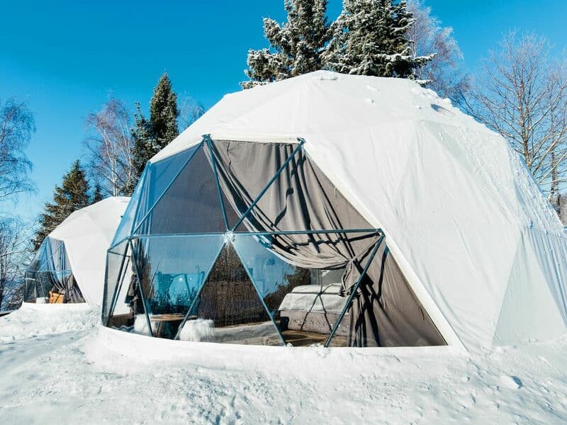 Glamping v Beskydech s wellness a snídaní