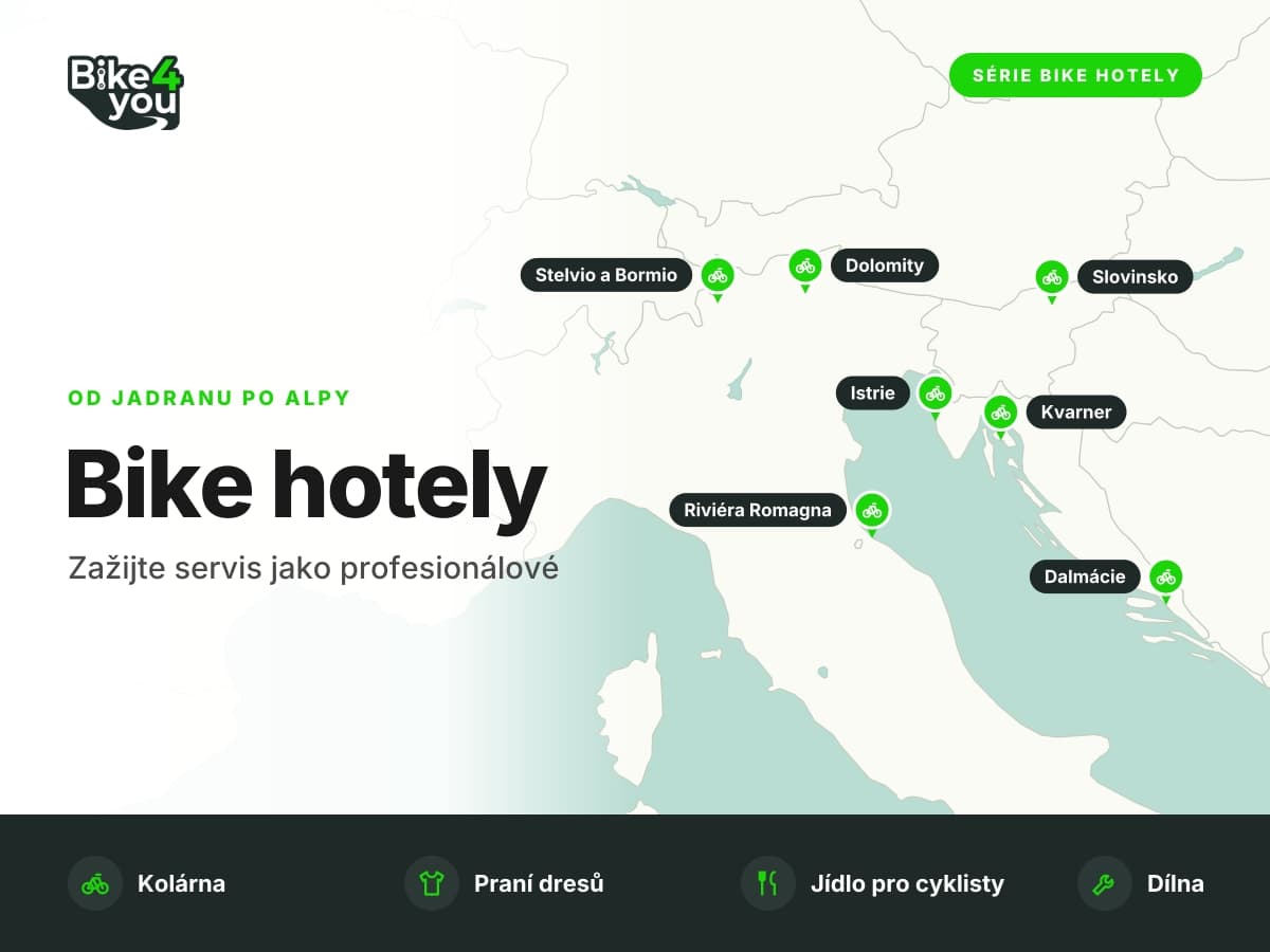 Bike hotely: co to je, proč je využít a kam jet