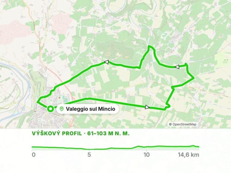 Valeggio sul Mincio: okruh po Ciclabile delle Risorgive k parku Sigurtà